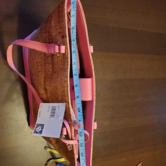 Anne Klein Paige tote in cork/pink - Picture 6 of 15